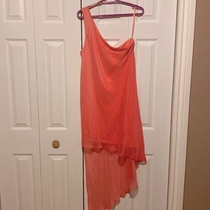 2/$30 NWT ** one shoulder high/low chiffon dress